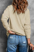 Inspirational Fall Quote Graphic Print Crew Neck Sweatshirt