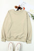 Inspirational Fall Quote Graphic Print Crew Neck Sweatshirt