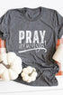 Inspirational Letter Graphic Short Sleeve Crew Neck Tee