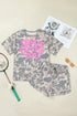 Jesus Loves You Camouflage Graphic Two Piece Short Set