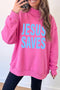 Jesus Saves Bold Graphic Mock Neck Pullover Sweatshirt