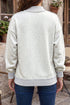 Jesus Saves Embroidered Exposed Seam Mock Neck Baggy Sweatshirt