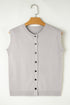 Jet Stream Button Up O Neck Sweater Vest