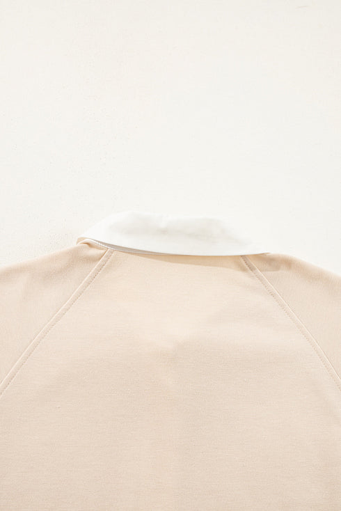 Jet Stream Shirt Collar Buttoned Patchwork Short Sleeve Mini Dress