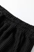 Jolly Corded Letter Print Long Sleeve Pockets Pants Set