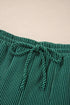 Jolly Corded Letter Print Long Sleeve Pockets Pants Set