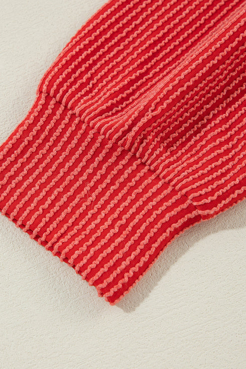 JOLLY Corded Long Sleeve Top and Pockets Pants Set