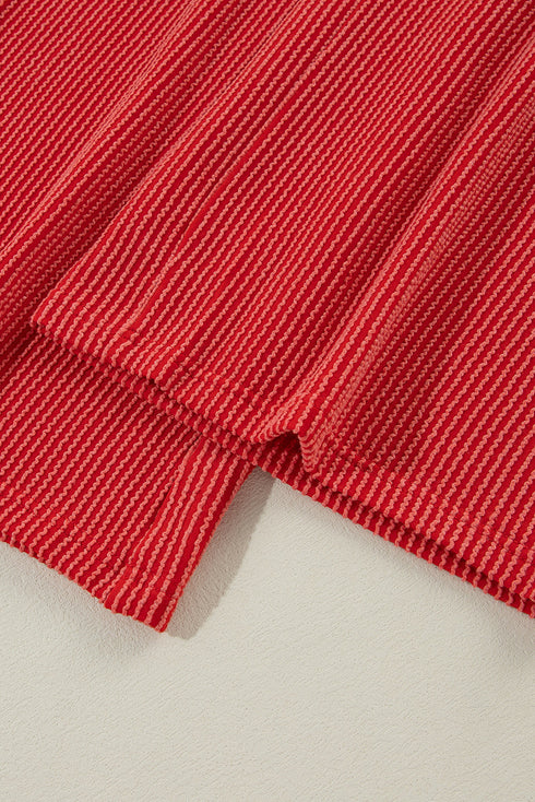 JOLLY Corded Long Sleeve Top and Pockets Pants Set