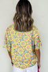 Joyful Blooms All Over Print Drop Shoulder Tee