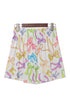 Joyful Bow Print Elastic Pull On Everyday Shorts