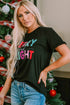 Joyful Slogan Print Short Sleeve Graphic Tee Shirt
