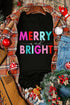 Joyful Slogan Print Short Sleeve Graphic Tee Shirt
