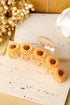 Jurassic Motif And Sunflower Resin Hair Claw Clip