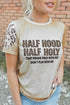 Khaki Half Hood Half Holy Leopard Short Sleeve T Shirt