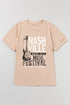 Khaki NASHVILLE MUSIC FESTIVAL Guitar Graphic T Shirt