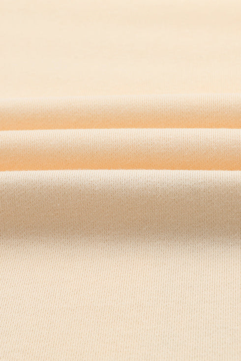 Khaki Plaid Patchwork Kangaroo Pocket Oversized Hoodie