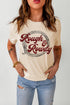 Khaki Rough & Rowdy Rope Print Short Sleeve T Shirt