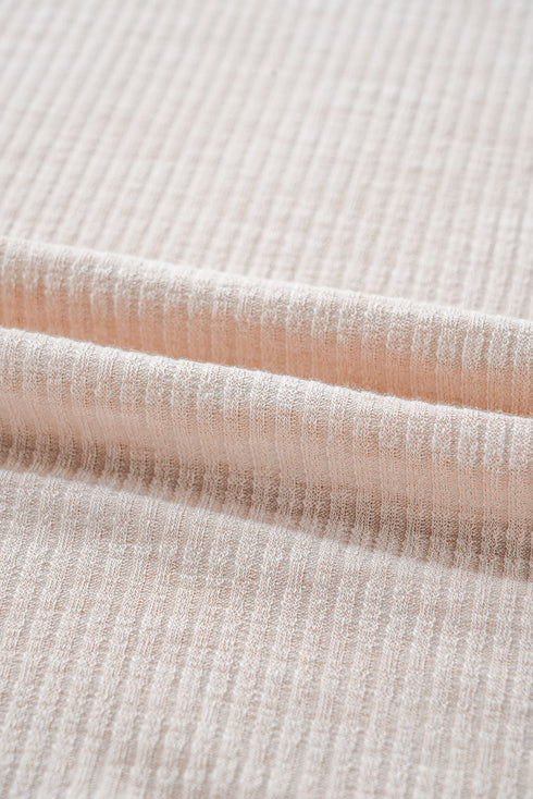 Khaki V Neck Floral Peace Sign Graphic Lace Patch Ribbed Plus Size Hooded Top