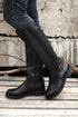 Knee High Side Zip Chunky Low Heel Boots