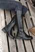 Knee High Side Zip Chunky Low Heel Boots