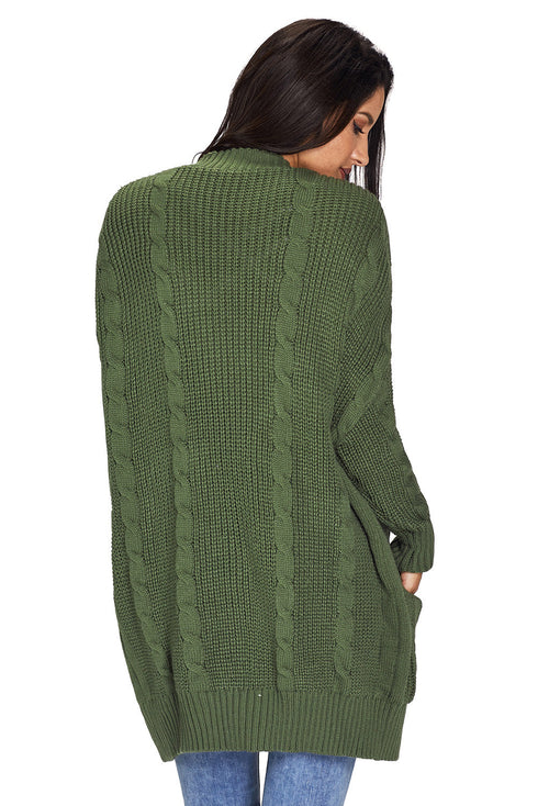 Knit Texture Long Cardigan