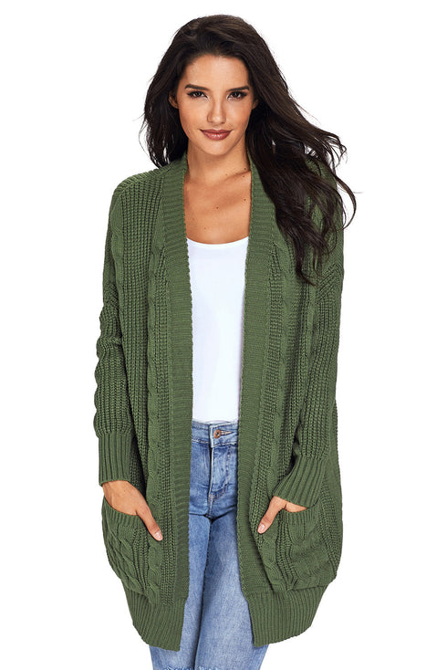 Knit Texture Long Cardigan