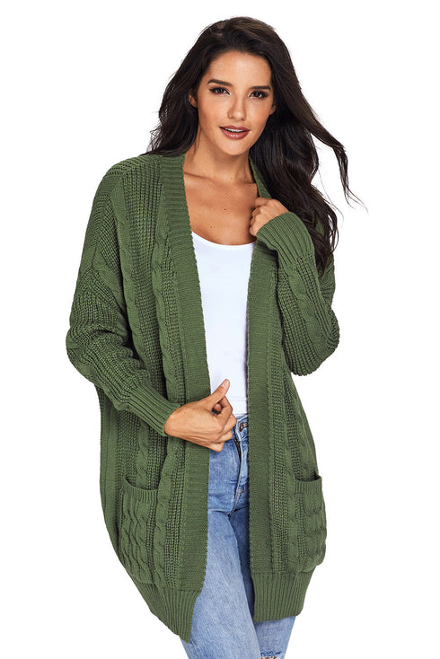 Knit Texture Long Cardigan