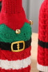 Knitted Cotton Striped Jingle Bell Bottle Sleeve