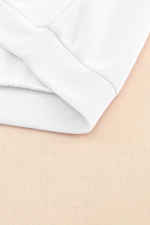 Knitted V Neck Buttoned Cuffs Sweater