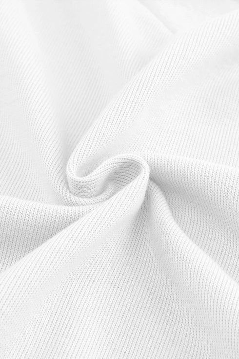 Knitted V Neck Buttoned Cuffs Sweater