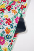 Knotted Strap Cinched Waist Ruffle Hem Floral Dress