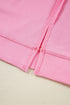 Lace Bow Applique Exposed Seam Pullover Sweatshirt