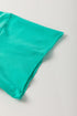 Lace Bow Detail Raw Edge Cotton Blend Tee