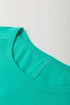 Lace Bow Detail Raw Edge Cotton Blend Tee
