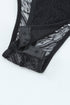 Lace Cut-Out Deep V Neck Bodysuit