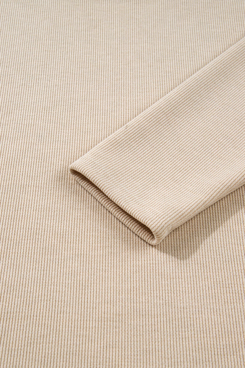 Lace Drawstring Hooded Pullover Textured Corduroy High Waist Pant Sets