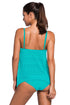 Lace Overlay Spaghetti Straps Tankini Swimsuit