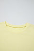 Lace Patchwork Cap Sleeve Round Neck Detail Tee