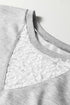Lace Patchwork Drop Shoulder Drawstring Two Piece Dresses