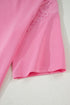 Lace Patchwork Half Sleeve Wide Leg Matching Pant Set