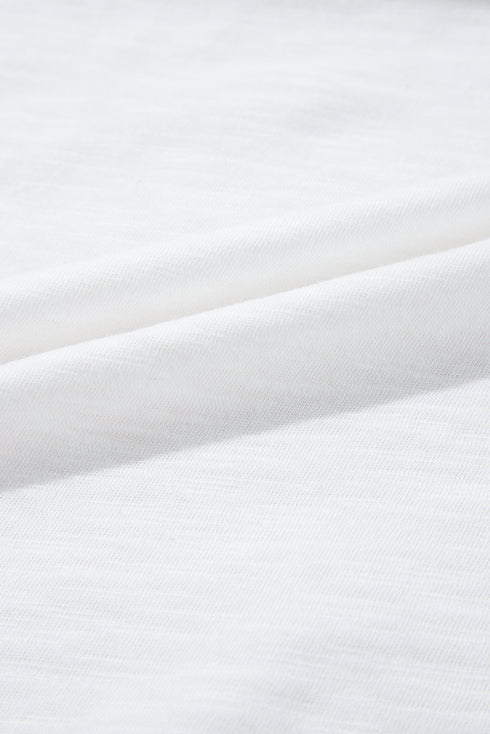 Lace Patchwork Square Neck Relaxed Fit Boho Style Summer Blouse