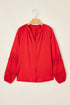 Lace Patchwork V Neck Button Front Shirt