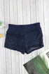 Lace Shorts Attached Swim Bottom