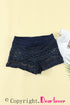 Lace Shorts Attached Swim Bottom