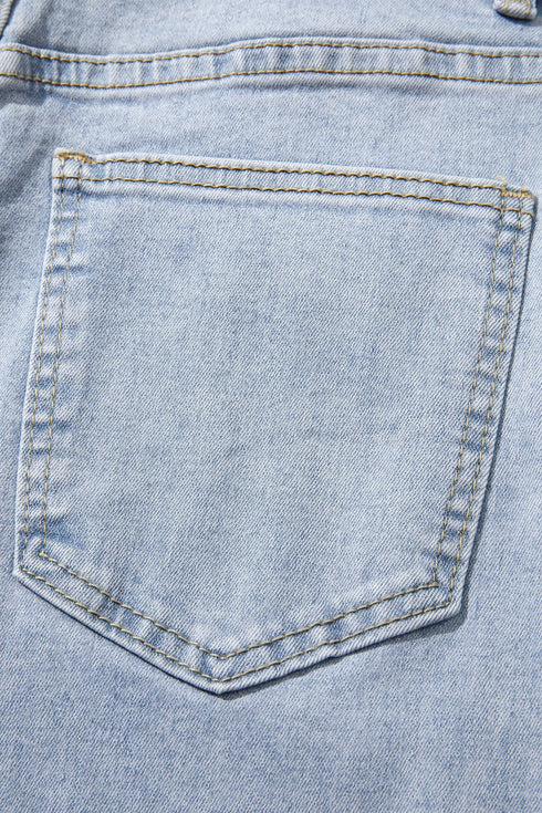 Lace Side Stripe Full Length Regular Fit Jeans