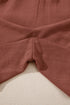 Lace Splicing Drawstring Elastic Waist Loose Linen Casual Shorts
