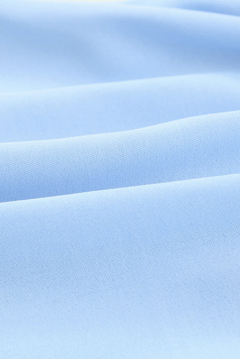 Lace Splicing V Neck Short Sleeve Blouse