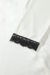 Lace Trim Button Front Long Sleeve Pajama Set