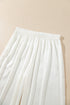 Lace Trim Button Front Long Sleeve Pajama Set