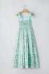 Lace Trim Floral Print Tiered Maxi Dress